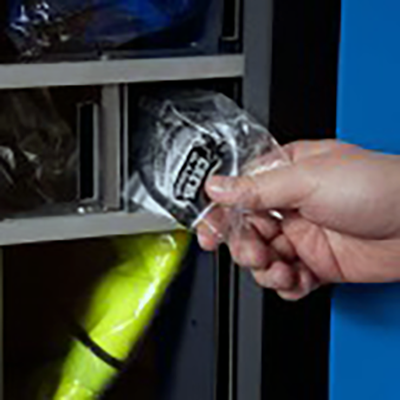 Vending machine met PBM, MRO gebruiksartikelen uitgifte.