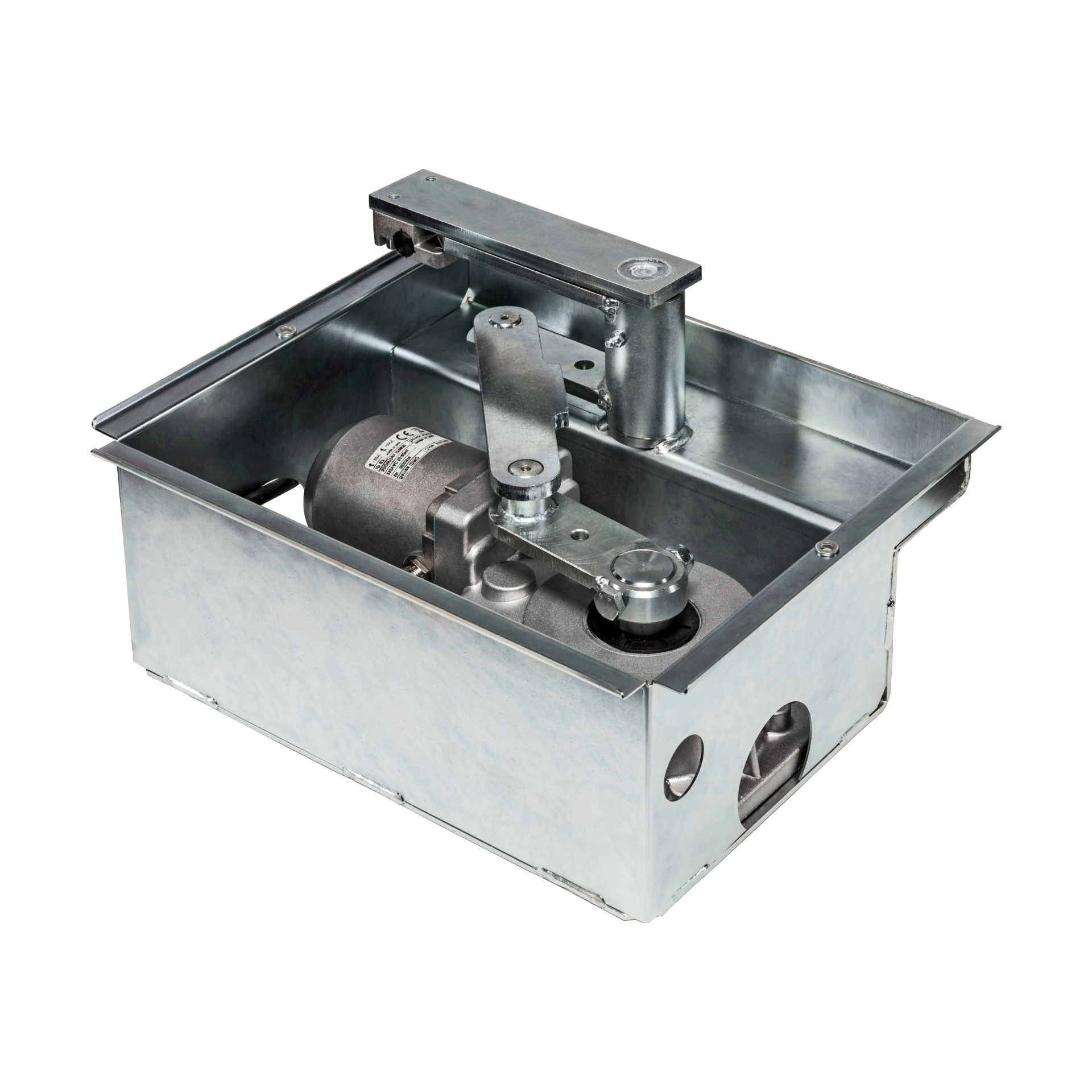 Ondergrondse poortaandrijving met oliebad voor extra duurzaamheid.